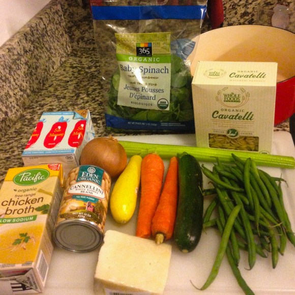 Ingredients for Minestrone 